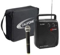 Califone PA10A-1 10-Watt RMS VHF PA Pro System, Handheld Wireless Microphone, Carry Case, 206.400 MHz frequency; 100’ wireless range from transmitter to PA; Ideal for meetings, indoor and outdoor activities, tours, conferences, classroom and emergency response situations; UPC 610356266007 (PA10A1 PA10A-1 PA10A 1 PA10A) 