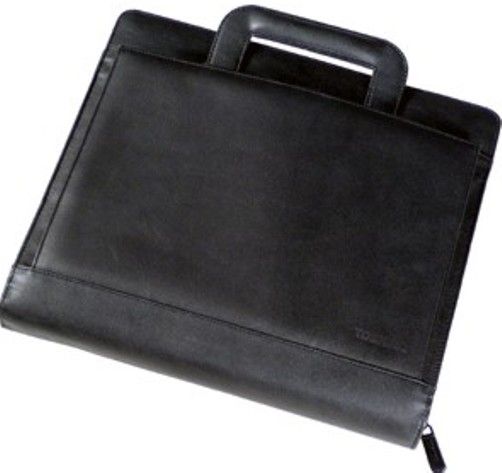 Toshiba PA1331U-1NCS Tablet PC Leather Portfolio, 3 in 1 convenience - Use for storage between meetings and work in PC or Tablet mode, Fits with Toshiba Portege 3500, 3505, M200, M205, M400, M405 and M700, M750 and M780 series Tablet PCs, Screen Size Compatibility 12.1 inch and under, Designed especially for Toshiba Portege M200 and M205 series Tablet PCs (PA1331U1NCS PA1331U 1NCS)