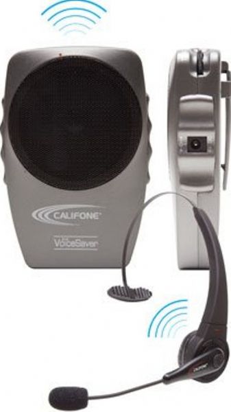 Califone PA283 Bluetooth VoiceSaver PA; Power Output 3 Watts RMS; Distortion Less than 5%; Frequency Response 350-8000 Hz; Speaker 2.5