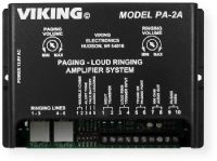 Viking Electronics PA2A Paging Loud Ringer Amplifier; Black; Two Watts of paging power; Includes (1) Viking 25AE paging horn; All lines are optically coupled for compatbility with fax switches and analog PABX/KSU stations; Can provide background music from an external source (trunk mode only); UPC 615687220483 (PA2A PA-2A PA2AAMPLIFIER PA2AAMPLIFIER PA2AVIKINGELECTRONICS PA2A-VIKINGELECTRONICS) 