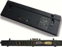 Toshiba PA3681U-1PRP Slim Port Replicator III, Fits with Toshiba Portége A600, A605, R500, R505 and R600 series portable computers, Easy one-touch connection to your desktop environment, Supports warm docking/undocking and Wake-On LAN and Wake Up USB, Built-in Security Lock Slot and computer lock help secure your notebook and port replicator with an optional cable lock (PA3681U1PRP PA3681U 1PRP) 
