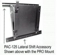 Chief PAC-125 Lateral Shift Brackets (Includes two 28" brackets); Weight Capacity: 150 lbs., Lateral Shift Accessory for PSM, PST, PRO, PLP, USM and UPM Large Flat Panel Display wall mounts, UPC 841872003092 (PAC 125 PAC125) 