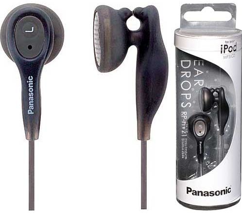 Panasonic RP-HV21K Stereo Earphone, Wired Connectivity Technology, 3.6ft Operating Distance, Stereo Sound Mode, 10Hz Minimum Frequency Response, 25kHz Maximum Frequency Response, Earbud Earpiece Design, Binaural Earpiece Type, Driver Type Neodymium (RP-HV21K RP HV21K RPHV21K)