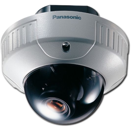 Panasonic WV-CW244F Vandal-proof Color Camera, Flush Mount; Die cast aluminum, with a 3.5mm thick polycarbonate dome; Meets IP66 internatioanl standards; 2X variable focus lens; High sensitivity in lighting as low as 1lux (0.1fc); Multi-channel camera system compatable; Can be installed on existing junction boxes; Dimensions 5.56'' x 6''; Weight 3.2 lbs; UPC 791871504093 (PANASONIC COSTTAG WV-CW244F WV CW244F WVCW244F SECURITY CAMERA)