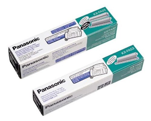 Panasonic PANKXFA55 Replacement Film 2-Roll Value Pack; Panasonic Replacement Film 2-Roll Value Pack.; Works with the following models: KX-FP80/81/85/86/151/152/155, KX-FPC91/95/96/161/165/166/, KX-FPG175/371/372; UPC 037988809127 (PANKXFA55 KXFA55 PAN-KXFA55)