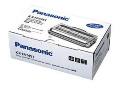 Panasonic PANKXFAT451 Toner for KX-MB3020, 5000 Page Toner Cartridge for Panasonic KX-MB3020, Compatible Models: KX-MB3020, Dimensions (H x W x D) 5.51'' x 8.27'' x 13.78'', Weight 0.61 lbs, UPC 092281890814 (PANKXFAT451 KXFAT451 PAN-KXFAT451)
