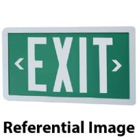 Patriot Lighting CFTE-10-1-BK-BK Self-Luminous Exit Sign, 10 Year, Single Face, Black Face, Black Frame; Requires no electricity or external light source; Maintenance free, no lamps or batteries to replace; Tamper-proof design; Easy to install, no wiring required; Ideal for damp, wet, explosion proof, and extreme temperature applications; Special wording and pictographs available; Service life, 10 year options available; Dimensions: 14.13" x 1.13" x 8.38"; Weight: 5 Pounds; UPC: (PATRIOTCFTE101B 
