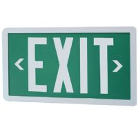 Patriot Lighting CFTE-10-1-G-WH Self-Luminous Exit Sign, 20 Year, Single Face, Green Face, White Frame; Requires no electricity or external light source; Maintenance free, no lamps or batteries to replace; Tamper-proof design; Easy to install, no wiring required; Ideal for damp, wet, explosion proof, and extreme temperature applications; UPC: (PATRIOTCFTE101GWH PATRIOT CFTE101GWH CFTE-10-1-G-WH SINGLE GREEN WHITE) 
