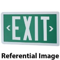 Patriot Lighting CFTE-20-1-BK-BK Self-Luminous Exit Sign, 20 Year, Single Face, Black Face, Black Frame; Requires no electricity or external light source; Maintenance free, no lamps or batteries to replace; Tamper-proof design; Easy to install, no wiring required; Ideal for damp, wet, explosion proof, and extreme temperature applications; UPC: (PATRIOTCFTE201BKBK PATRIOT CFTE201BKBK CFTE-20-1-BK-BK SINGLE BLACK) 