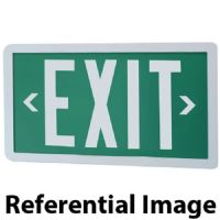 Patriot Lighting CFTE-20-2-BK-WH Self-Luminous Exit Sign, 20 Year, Double Face, Black Face, White Frame; Requires no electricity or external light source; Maintenance free, no lamps or batteries to replace; Tamper-proof design; Easy to install, no wiring required; Ideal for damp, wet, explosion proof, and extreme temperature applications; UPC: (PATRIOTCFTE202BKWH PATRIOT CFTE202BKWH CFTE-20-2-BK-WH DOUBLE BLACK WHITE) 