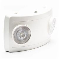 Patriot Lighting FWML-EM-RC Thermoplastic Emergency Light, Battery Backed, 1W Round Emergency Light, Up to 2W Remote Capable; Standard damp location; High output 2W adjustable LED heads provide 125 lumens each; 120/277 VAC field-selectable inputs; Quick snap-fit installation for ceiling mount and wall mount applications; Dimensions: 8.6" x 5.1" x 3.4"; Weight: 5 Pounds; UPC (PATRIOTFWMLEMRC PATRIOT LIGHTING FWML-EM-RC FWML EM RC EMERGENCY NI-CAD BACKUP) 