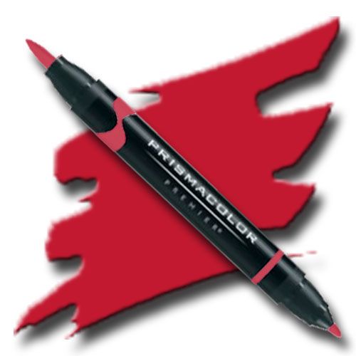 Prismacolor PB004 Premier Art Brush Marker Crimson Red; Special formulations provide smooth, silky ink flow for achieving even blends and bleeds with the right amount of puddling and coverage; All markers are individually UPC coded on the label; Original four-in-one design creates four line widths from one double-ended marker; UPC 70735005854 (PRISMACOLORPB004 PRISMACOLOR PB004 PB 004 PRISMACOLOR-PB004 PB-004 ALVIN)