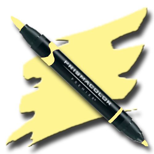 Prismacolor PB020 Premier Art Brush Marker Canary Yellow Light; Special formulations provide smooth, silky ink flow for achieving even blends and bleeds with the right amount of puddling and coverage; All markers are individually UPC coded on the label; Original four-in-one design creates four line widths from one double-ended marker; UPC 70735005984 (PRISMACOLORPB020 PRISMACOLOR PB020 PB 020 PRISMACOLOR-PB020 PB-020 ALVIN)