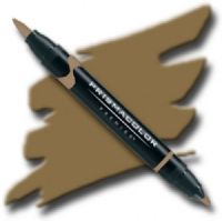 Prismacolor PB062 Premier Art Brush Marker Sepia; Special formulations provide smooth, silky ink flow for achieving even blends and bleeds with the right amount of puddling and coverage; All markers are individually UPC coded on the label; Original four-in-one design creates four line widths from one double-ended marker; UPC 70735002624 (PRISMACOLORPB062 PRISMACOLOR PB062 PB 062 PRISMACOLOR-PB062 PB-062) 