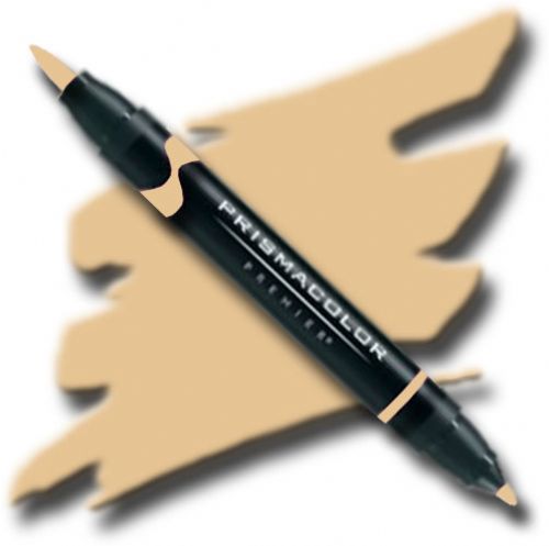 Prismacolor PB070 Premier Art Brush Marker Sand; Special formulations provide smooth, silky ink flow for achieving even blends and bleeds with the right amount of puddling and coverage; All markers are individually UPC coded on the label; Original four-in-one design creates four line widths from one double-ended marker; UPC 70735001542 (PRISMACOLORPB070 PRISMACOLOR PB070 PB 070 PRISMACOLOR-PB070 PB-070)