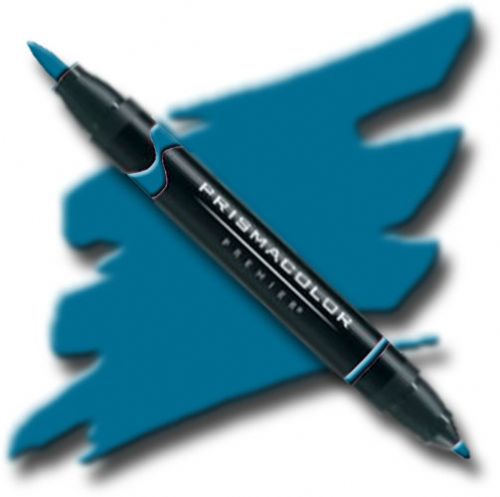Prismacolor PB125 Premier Art Brush Marker Peacock Blue; Special formulations provide smooth, silky ink flow for achieving even blends and bleeds with the right amount of puddling and coverage; All markers are individually UPC coded on the label; Original four-in-one design creates four line widths from one double-ended marker; UPC 70735002044 (PRISMACOLORPB125 PRISMACOLOR PB125 PB 125 PRISMACOLOR-PB125 PB-125)