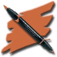 Prismacolor PB153 Premier Art Brush Marker Pumpkin Orange; Special formulations provide smooth, silky ink flow for achieving even blends and bleeds with the right amount of puddling and coverage; All markers are individually UPC coded on the label; Original four-in-one design creates four line widths from one double-ended marker; UPC 70735001481 (PRISMACOLORPB153 PRISMACOLOR PB153 PB 153 PRISMACOLOR-PB153 PB-153) 