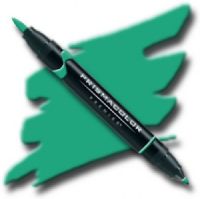 Prismacolor PB165 Premier Art Brush Marker Grass Green; Special formulations provide smooth, silky ink flow for achieving even blends and bleeds with the right amount of puddling and coverage; All markers are individually UPC coded on the label; Original four-in-one design creates four line widths from one double-ended marker; UPC 70735002150 (PRISMACOLORPB165 PRISMACOLOR PB165 PB 165 PRISMACOLOR-PB165 PB-165) 