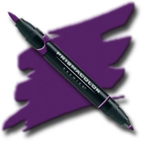 Prismacolor PB168 Premier Art Brush Marker Dark Purple; Special formulations provide smooth, silky ink flow for achieving even blends and bleeds with the right amount of puddling and coverage; All markers are individually UPC coded on the label; Original four-in-one design creates four line widths from one double-ended marker; UPC 70735001849 (PRISMACOLORPB168 PRISMACOLOR PB168 PB 168 PRISMACOLOR-PB168 PB-168)