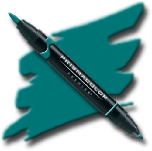 Prismacolor PB185 Premier Art Brush Marker Spruce; Special formulations provide smooth, silky ink flow for achieving even blends and bleeds with the right amount of puddling and coverage; All markers are individually UPC coded on the label; Original four-in-one design creates four line widths from one double-ended marker; UPC 70735002075 (PRISMACOLORPB185 PRISMACOLOR PB185 PB 185 PRISMACOLOR-PB185 PB-185)
