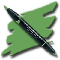 Prismacolor PB187 Premier Art Brush Marker Leaf Green; Special formulations provide smooth, silky ink flow for achieving even blends and bleeds with the right amount of puddling and coverage; All markers are individually UPC coded on the label; Original four-in-one design creates four line widths from one double-ended marker; UPC 70735002051 (PRISMACOLORPB187 PRISMACOLOR PB187 PB 187 PRISMACOLOR-PB187 PB-187) 