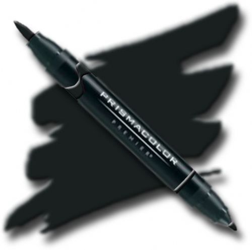 Prismacolor PB211 Premier Art Brush Marker Jet Black; Special formulations provide smooth, silky ink flow for achieving even blends and bleeds with the right amount of puddling and coverage; All markers are individually UPC coded on the label; Original four-in-one design creates four line widths from one double-ended marker; UPC 070735002617 (PRISMACOLORPB211 PRISMACOLOR PB211 PB 211 PRISMACOLOR-PB211 PB-211)