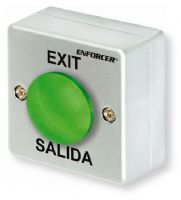 Seco-Larm PB-2618-GQ Green Metal Surface-Mount Mushroom Pushbutton Switch with Backbox, Silver and Green; UPC 676544017714; (SECOLARMPB2618GQ SECOLARM PB-2618-GQ SECOLARM PB2618-GQ SECOLARM PB 2618 GQ SECOLARM PB2618GQ SECOLARM PB/2618/GQ) 