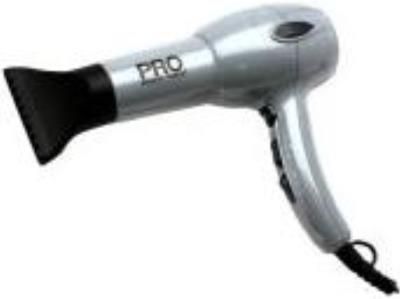 Pro Beauty Tools PBDR5887MS Turbo Hair Dryer, Silver, Ceramoic Technology for faster drying, Ionic Technology for frizz free and shiny hair, Ergonomic lightweight design, Quiet speed motor, 9 foot professional cord and hanging ring, UPC 097954058874 (PBDR-5887MS PBDR 5887MS PBDR5887M PBDR5887)  