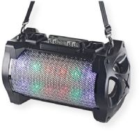 QFX PBX-2002 6.5” Led Light Portable Party Speaker; Black; RGB LED Light with On/Off Switch; Bluetooth; FM Radio; USB/TF Card; Blue LED Display; Aux-In; 2 Microphone Inputs; Microphone Volume; Microphone Echo; Carrying Strap; Rechargeable Battery; DC 9 Volts Input AC CUL Adapter 100-240 Volts 60-50Hertz; UPC 606540035788 (PBX2002 PBX-2002 PBX-2002SPEAKER PBX2002-SPEAKER PBX-2002QFX PBX2002-QFX) 
