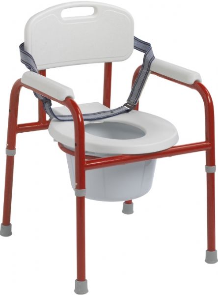Drive Medical PC 1000 R Wenzelite Pinniped Pediatric Commode, Red, 9