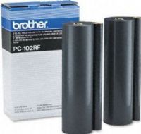 Brother PC102RF Black Refill Ribbon Rolls, Thermal Transfer Print Technology, Black Print Color, 750 Pages Duty Cycle, For use with IntelliFAX 1150, IntelliFAX 1250, IntelliFAX 1350M, IntelliFAX 1450MC, IntelliFAX 1550MC, MFC 1750, MFC 1850MC, MFC 1950MC and MFC 1950MCPLUS Brother (PC102RF PC-102RF PC 102RF) 