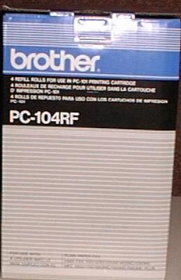 Brother PC104RF is the fax refill pack for Brother Intellifax ( PC 104RF, PC-104RF )