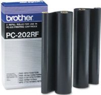 Brother PC202RF Black Refill Ribbon Rolls, Thermal Transfer Print Technology, Black Print Color, 450 Pages Duty Cycle, 2 x Refill Roll Package Contents, Genuine Brand New Original Brother OEM Brand, For use with Brother IntelliFAX 1170, 1270, 1270e , 1570MC, 1575MC and MFC 1770, 1870MC, 1970MC (PC202RF PC-202RF PC 202RF PC202 RF PC202-RF) 