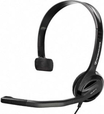 Sennheiser PC 21-II Single-sided Monaural PC Headset, Noise canceling clarity, Microphone is specially designed for your devices speech recognition function, Keep one ear free, Fully flexible boom arm, Light and comfortable, UPC 615104229037, EAN 4044155078596 (PC21II PC21-II PC-21-II PC21 II)