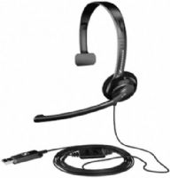 Sennheiser PC 26 USB Over-the-head Monaural USB Headset, Nominal impedance ~2000 Ohm, Frequency response 40 – 18000 Hz, Sound pressure level (SPL) 109 dB, Sennheiser sound, Noise canceling clarity, Keep one ear free, All-in-one convenience, Easy volume control, EAN 4044155043563, UPC 615104168039 (PC26USB PC26-USB PC-26USB PC-26-USB PC26) 