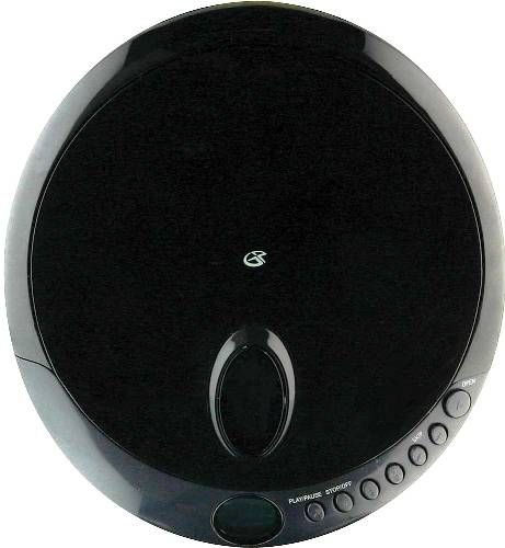 GPX PC301B CD/CD-R/RW Compact Disc Player, Black; 0.4