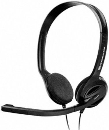 Sennheiser PC 31 Over-the-head Binaural PC Headset, Noise-canceling microphone filters background noise out, Enjoy listening to music, Highly comfortable, Adjustable microphone boom, Easy to use, 3m Cable length, 2 x 3.5 mm for PC/Laptop Connector, Sound pressure level (SPL) 109dB, Sensitivity -38 dB, UPC 615104168015, EAN 4044155043549 (PC31 PC-31)