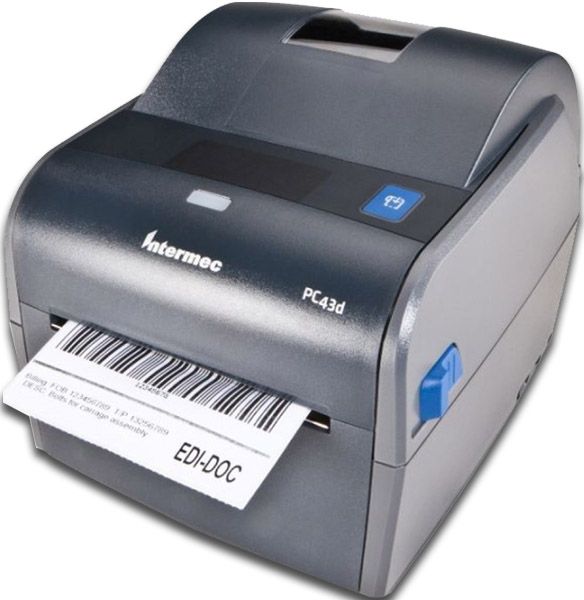 Intermec PC43DA00000201 Desktop Printer Model PC43D, Ten-language LCD or intuitive icon graphical user interface, Simple to use and maintain, with easy one handed media reloading, Comprehensive printer command language support, UPC 132017813875, Dimensions 7.1 in x 8.4 in x 6.6 in, Weight 3.8 lbs (PC43DA00000201 INTERMEC-PC43DA00000201 INTERMEC PC43DA00000201 PC43D)