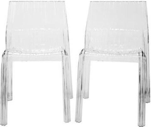Wholesale Interiors PC-511-CLEAR Charo Acrylic Clear Chair, 18