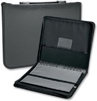 Prestige PCA811 Elegance, Series Presentation Case, 8.5" x 11"; Sleek, refined design for professionals; Embossed outer finish laminated to a durable core material; Hidden zipper with snap; Ergonomic handle on spine prevents curling and wrinkling; Multi-ring design accommodates most protective sleeves; Black color; UPC 088354949329 (PRESTIGEPCA811 PRESTIGE PCA811 PCA 811 PCA-811) 