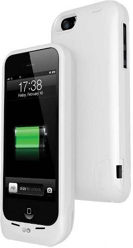 iWalk PCC1900I5WH Chameleon 1900 Battery Case, White, Fully charge your iPhone 5/5S/SE with 1900mAh lithium polymer battery, Provide up to 9 hours of additional talk time, Easy access to all your iPhones ports and controls, Unique curve design, Pass-through charging support, Prevention interference of camera flash, UPC 952015410470 (PCC-1900I5WH PCC1900I5-WH PCC1900I5)