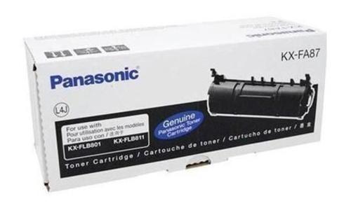 Panasonic PCEKXFA87 Toner Cartridge, Toner Cartridge, Compatible Models: KX-FLB801 / KX-FLB811 / KX-FLB851, 4.6'' x 5.9'' x 11.8'' Dimensions (H x W x D), 1.4 lbs Weight, UPC 037988809974 (PCEKXFA87 KXFA87 KX-FA87 PCE-KXFA87)