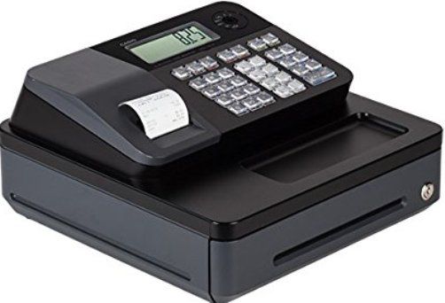 Casio PCR-T273 Electronic Cash Register - Thermal Printing, 999 Number of Price Look-ups, 8 Number of Clerks, 24 Number of Departments, 1 Cash Drawers, 4 Bill Compartments, 5 Number of Coin Compartments, 4 Number of Tax Tables, LCD Clerk Display Type, Customer Display, Programmable Tax Function Features, Thermal Print Technology, Single Roll Media Capacity, UPC 079767509170 (PCR-T273 PCR T273 PCRT273)