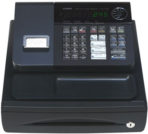 Casio PCR-T280 Entry Level Cash Register, Anti-microbial keyboard, High-speed printer, Advanced cabinet design, Interactive Setup, Quick Start-up Guide, Easy tax programming, 5 Department Keys, 1200 Price Look Ups, 8 Clerk Totals, Dimensions 13.5L x 12.5W x 7.0H (PCRT280 PCR T280 PCRT-280 PCRT 280)