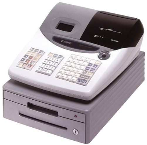 Casio PCR-T465 Basic Cash Register, Register will record transactions in 96 categories and total by category on department report (24 Department keys with 4 shift levels) (PCRT465 PCR T465 PCRT-465)