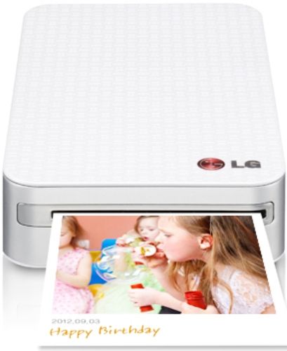 LG PD233PS Smart Mobile Pocket Photo Printer with PS2203 Inkless Photo Paper, Bluetooth and Micro USB, 40sec/Per paper Print Speed, Resolution 640 x 1224 pixels, Print your photo via Bluetooth connection, Smart NFC Connection, Edit your photo with all the functions of LG Pocket photo application, Adjustable Photo Filter, Posting the D-days, DIY Photo Frame (PD-233PS PD 233PS PD233P PD233)
