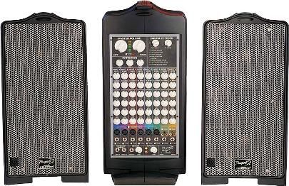 Fender PD-500 Passport Deluxe Complete Self Contained Portable PA Sound System, 8 Channel Mixer, Microphone Channels 1-6 Controls: Level, FX send, Monitor, Pan, Treble, Bass, 20dB Pad, 48 Volt Phantom Power on Microphone Channels 1-6 (PD500 PD 500 PD-50 PD50 0691007000)