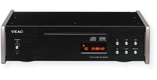 TEAC PD501HRB CD Player With High Resolution Audio;  Black; Supports 2.8/5.6MHz DSD file recorded disc playback (dsf format on recordable DVD discs); Supports 24bit/192kHz PCM disc playback (wav format on recordable CD/DVD discs); Supports CD-DA disc; Center mount mechanism design with slot in drive; UPC 043774028542 (PD501HRB PD501HR-B PD501HRBTEAC PD501HRB-TEAC PD501HRB-CDPLAYER PD501HRBCDPLAYER) 