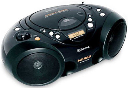 Emerson PD5812 Remanufactured Portable CD Player with Digital AM/FM Tuner, 20 Station Presets (10 AM/10 FM), 20-Track Programmable Memory, Digital Tuner to Access Favorite Radio Stations, Programmable Track Memory, Bass-Boost System, Unified LCD display for all CD and Tuner functions, AC/DC Power Input (PD-5812 PD 5812)