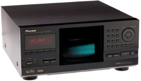 Pioneer PD-F1009 CD Changer, Stereo Sound Output Mode, Built-in Fluorescent Display, CD Changer, Single Changer Load Type, 301 Changer Capacity, 2 - 20000 Hz Response Bandwidth, 105 dB Signal-To-Noise Ratio, 44.1 kHz Sample Rate, 36 tracks CD Track Programming, Disc Title Memory, Custom File Memory, CD-to-Tape Synchro Recording, CD-R Compatible, CD-RW Compatible, Integrated Power supply, UPC 012562512181 (PD F1009 PDF1009)